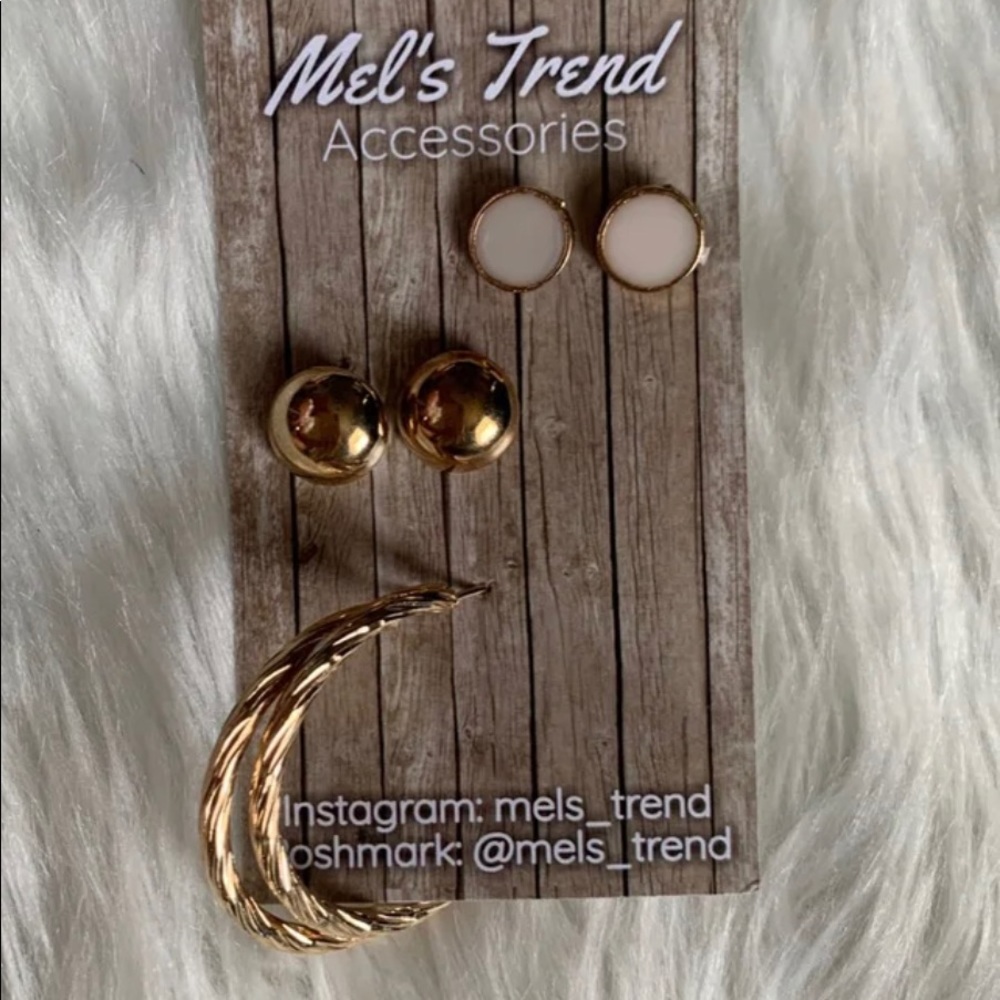 Set of 3 earrings